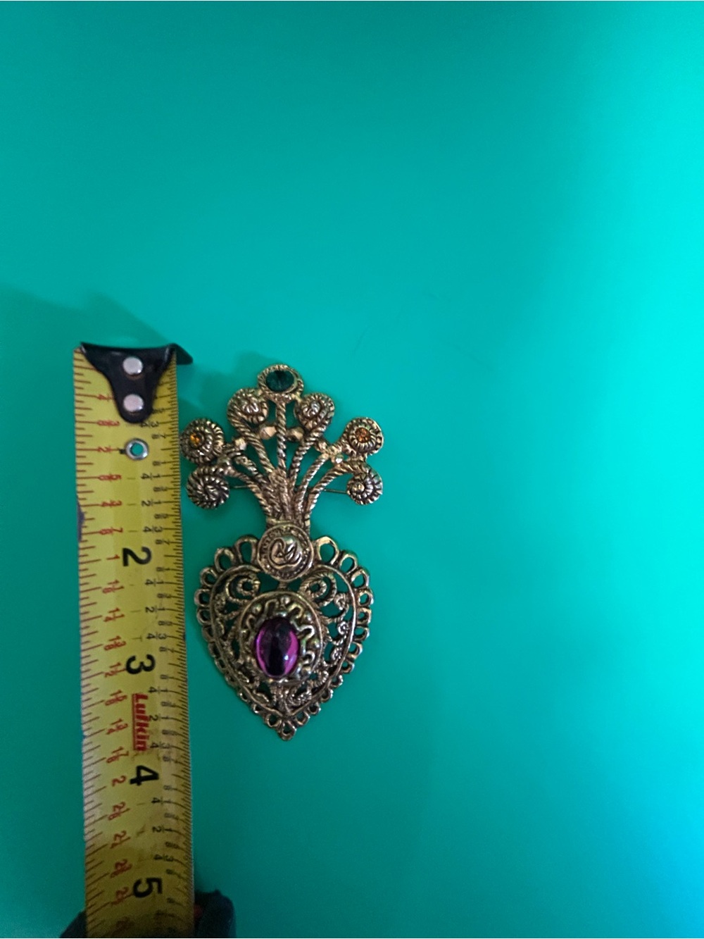 Christian Lacroix Vintage Large Gold Brooch - Picture 5 of 6